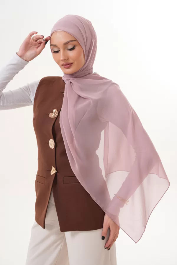 Signature Chiffon Hijab – Rose Taupe