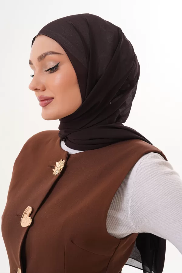 Signature Chiffon Hijab – Wood Bark