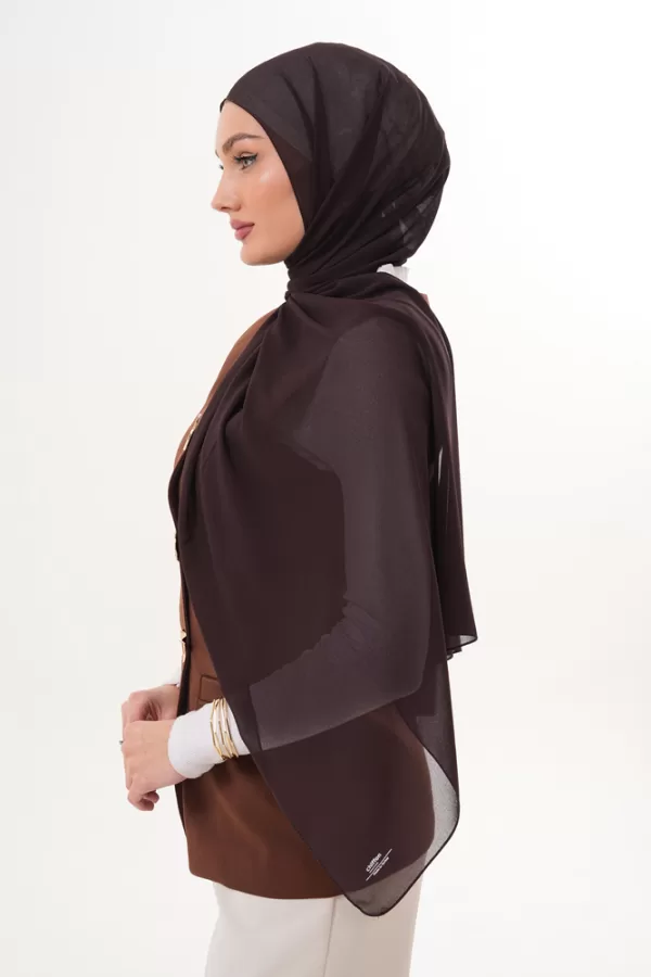 Signature Chiffon Hijab – Wood Bark