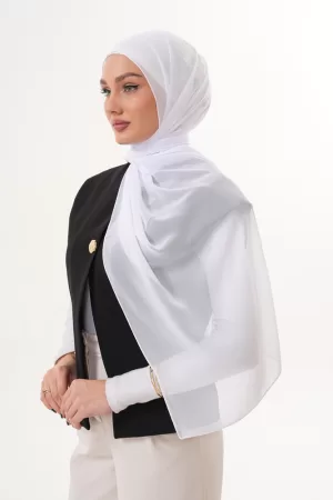 IMP08906 Signature Chiffon Hijab – White