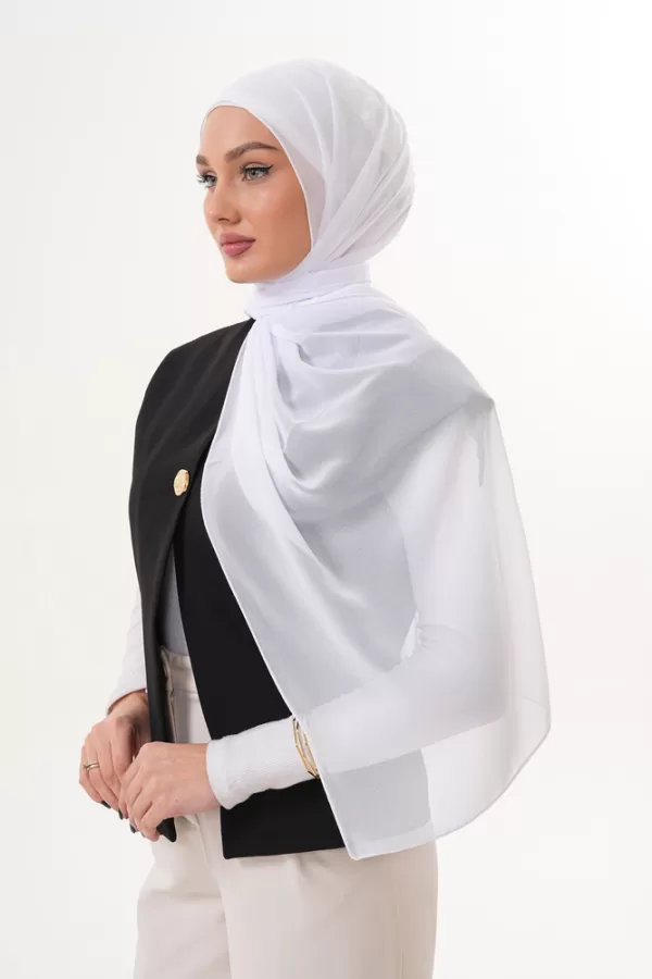 IMP08906 Signature Chiffon Hijab β White