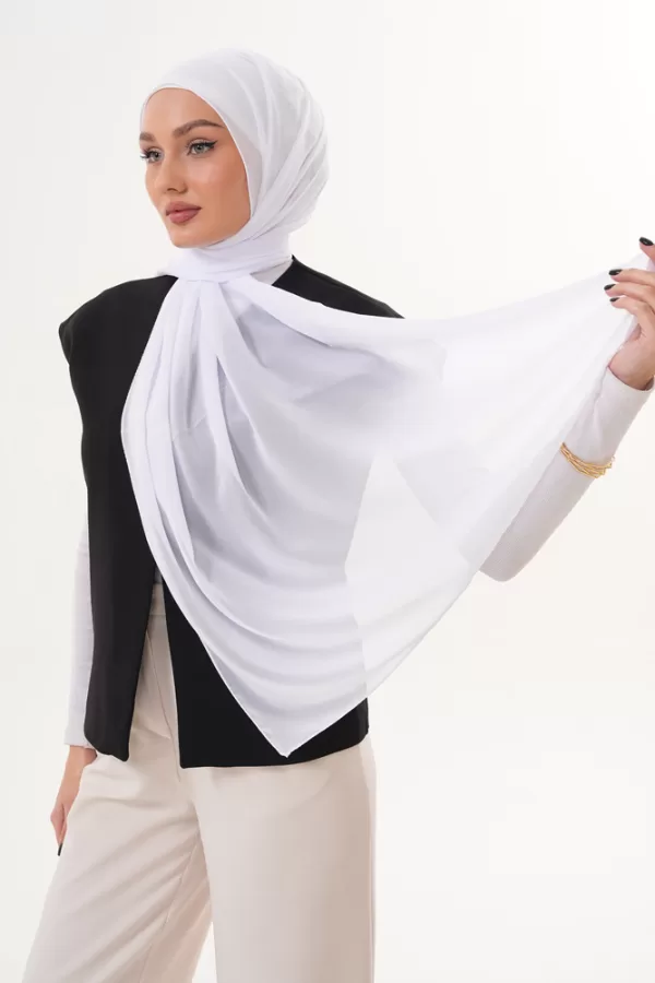 IMP08908.webp Signature Chiffon Hijab β White