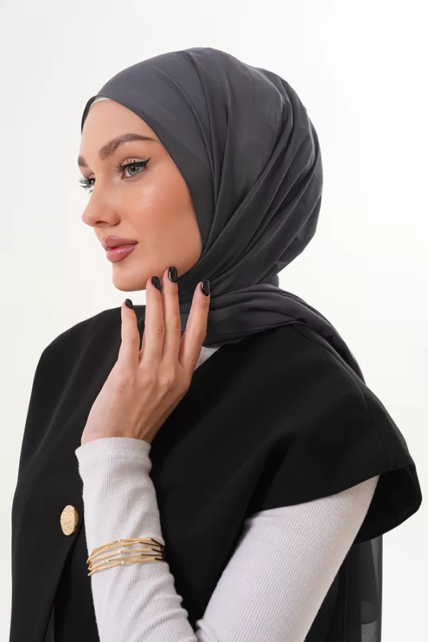 Signature Chiffon Hijab – Gray