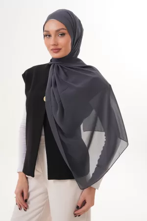 Signature Chiffon Hijab – Gray