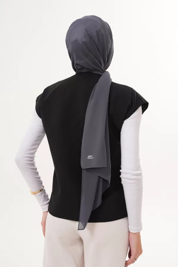 Signature Chiffon Hijab – Gray