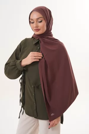 IMP00130 Georgette Hijab - Brown