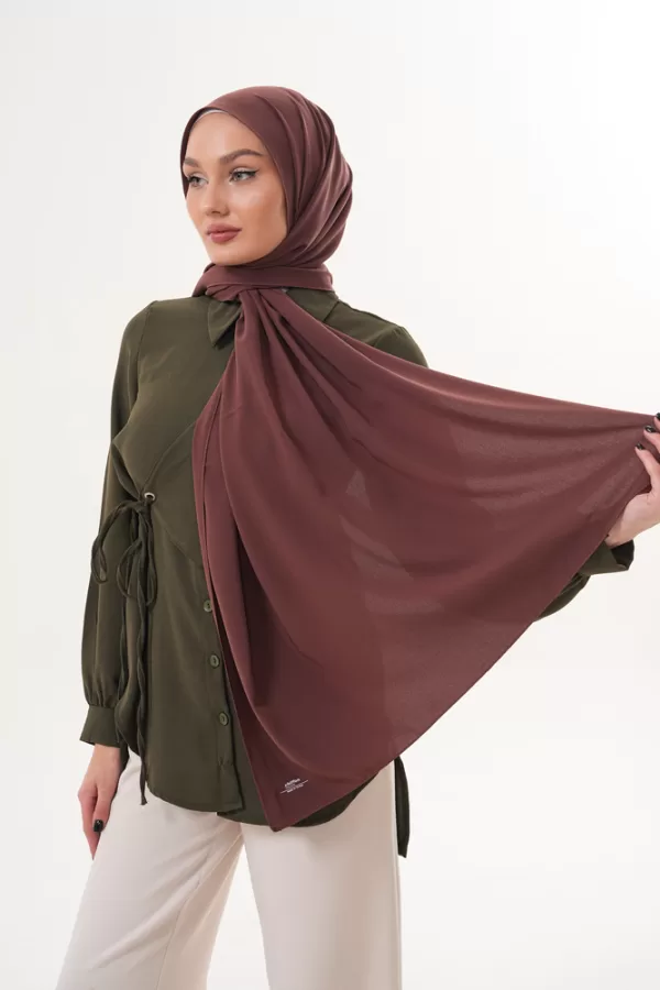 Georgette Hijab - Brown