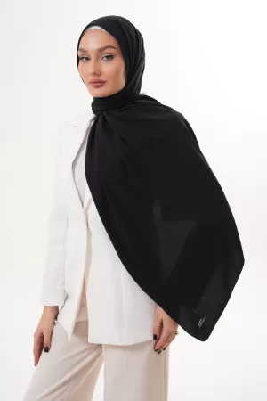 Georgette Hijab - Black