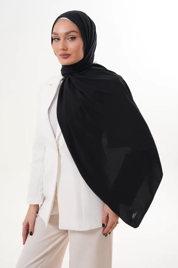 Georgette Hijab - Black