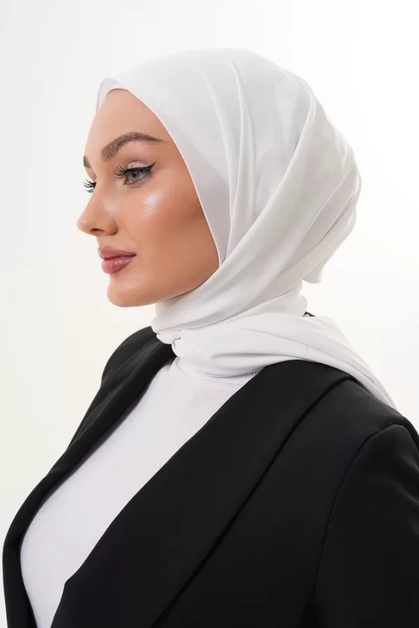 Georgette Hijab - White