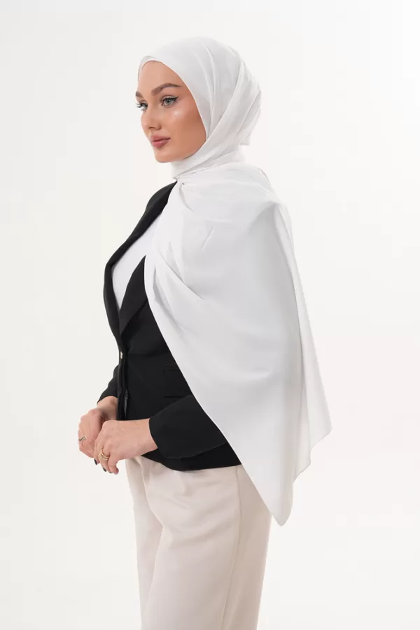 Georgette Hijab - White
