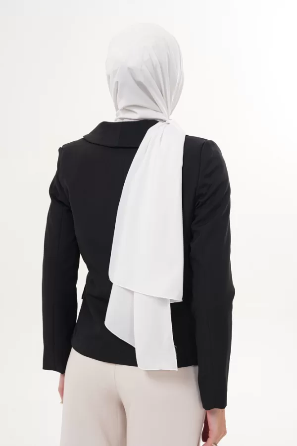 Georgette Hijab - White